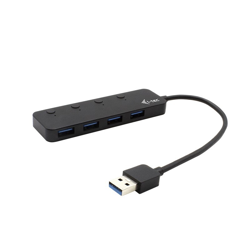 i-tec USB 3.0 Metal HUB 4 Port with individual On Off Switches i-tec USB 3.0 Metal HUB 4 Port with individual On Off Switches