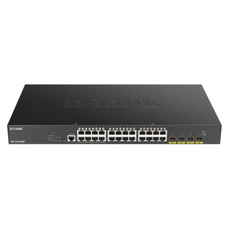 D-Link DGS-1250-28XMP switch di rete Gestito L3 Gigabit Ethernet (10 100 1000) Supporto Power over Ethernet (PoE) Nero