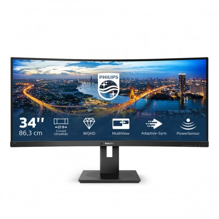 Philips B Line 345B1C 00 Monitor PC 86,4 cm (34") 3440 x 1440 Pixel Quad HD LCD Nero