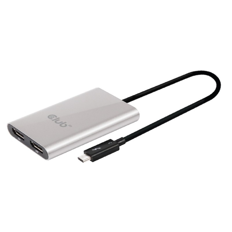 CLUB3D Thunderbolt™ 3 to Displayport™ 1.2 Dual Monitor 4K 60Hz CLUB3D Thunderbolt™ 3 to Displayport™ 1.2 Dual Monitor 4K 60Hz