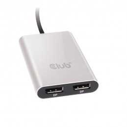 CLUB3D Thunderbolt™ 3 to Displayport™ 1.2 Dual Monitor 4K 60Hz