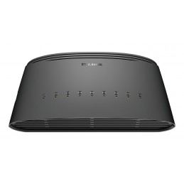 D-Link DGS-1008D E switch di rete Non gestito Gigabit Ethernet (10 100 1000) Nero