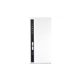 QNAP TS-233 server NAS e di archiviazione Mini Tower Collegamento ethernet LAN Bianco Cortex-A55