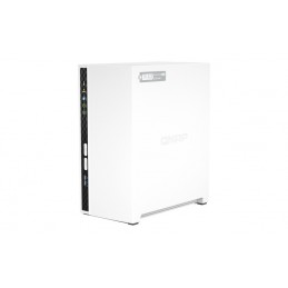 QNAP TS-233 server NAS e di archiviazione Mini Tower Collegamento ethernet LAN Bianco Cortex-A55