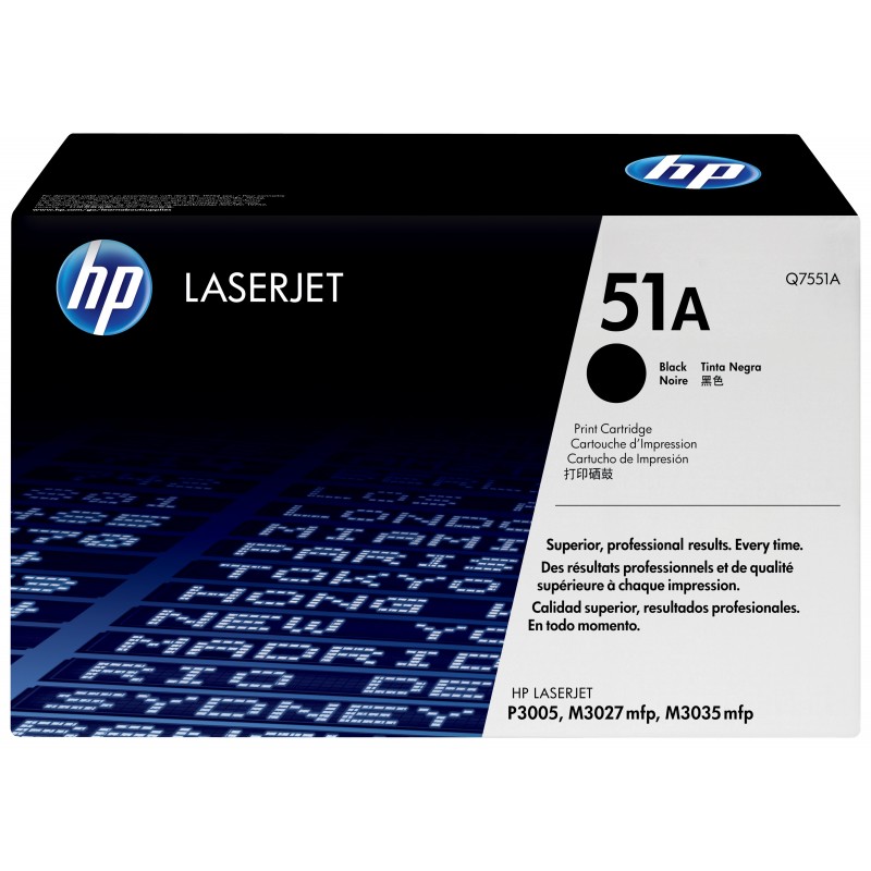 HP Cartuccia Toner originale nero LaserJet 51A HP Cartuccia Toner originale nero LaserJet 51A