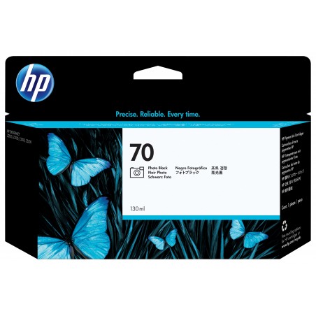 HP Cartuccia inchiostro nero fotografico DesignJet 70, 130 ml