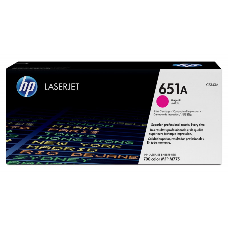 HP Cartuccia Toner originale magenta LaserJet 651A HP Cartuccia Toner originale magenta LaserJet 651A