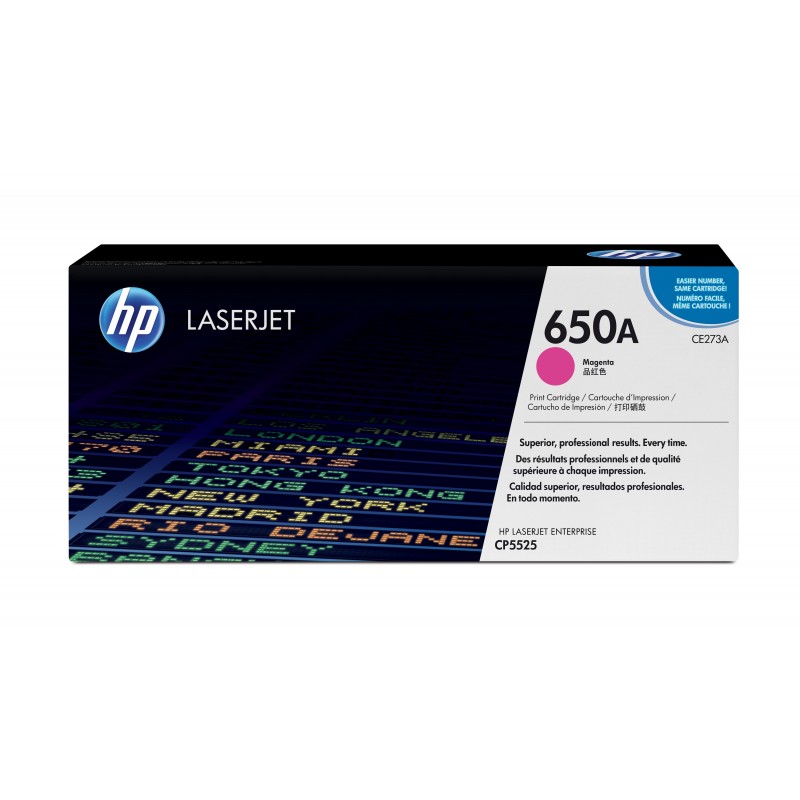 HP Cartuccia Toner originale magenta LaserJet 650A HP Cartuccia Toner originale magenta LaserJet 650A