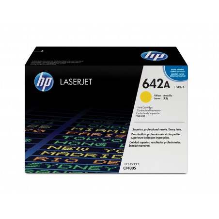 HP 642A Yellow Original LaserJet Toner Cartridge cartuccia toner 1 pz Originale Giallo