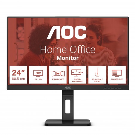 AOC E3 24E3QAF Monitor PC 61 cm (24") 1920 x 1080 Pixel Nero