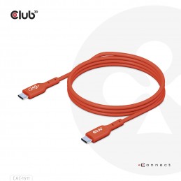 CLUB3D CAC-1511 cavo USB 1 m USB 2.0 USB C Arancione
