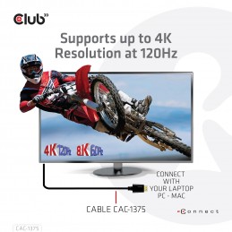 CLUB3D CAC-1375 cavo HDMI 5 m HDMI tipo A (Standard) Nero