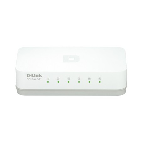 D-Link GO-SW-5E switch di rete Non gestito Fast Ethernet (10 100) Bianco