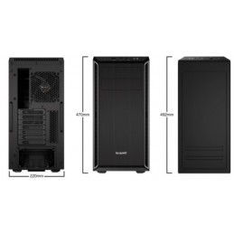 be quiet! Pure Base 600 Midi Tower Nero, Argento