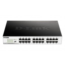 D-Link DGS-1024D switch di rete Non gestito Gigabit Ethernet (10 100 1000) 1U Nero, Argento