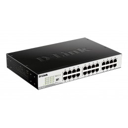 D-Link DGS-1024D switch di rete Non gestito Gigabit Ethernet (10 100 1000) 1U Nero, Argento