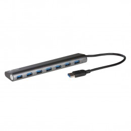 i-tec Metal U3HUB778 hub di interfaccia USB 3.2 Gen 1 (3.1 Gen 1) Type-A 5000 Mbit s Argento