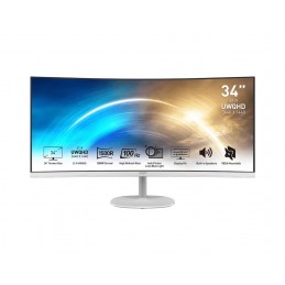 MSI Pro MP341CQW Monitor PC 86,4 cm (34") 3440 x 1440 Pixel UltraWide Quad HD Bianco