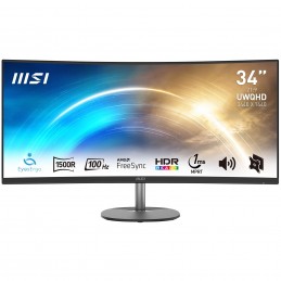 MSI Pro MP341CQ Monitor PC 86,4 cm (34") 3440 x 1440 Pixel UltraWide Quad HD Nero