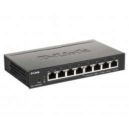 D-Link DGS-1100-08PV2 switch di rete Gestito L2 L3 Gigabit Ethernet (10 100 1000) Supporto Power over Ethernet (PoE) Nero