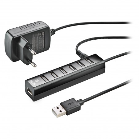 NGS IHUB7 TINY USB 2.0 480 Mbit s Nero