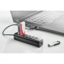 NGS IHUB7 TINY USB 2.0 480 Mbit s Nero