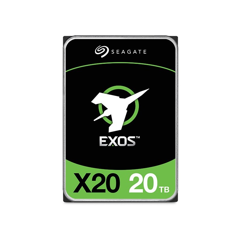 Seagate Enterprise Exos X20 3.5" 20 TB Serial ATA III Seagate Enterprise Exos X20 3.5" 20 TB Serial ATA III
