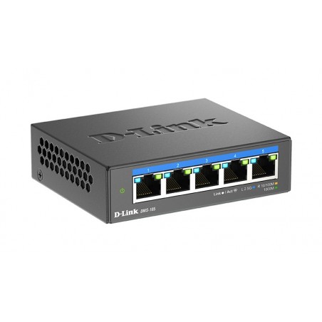 D-Link DMS-105 Non gestito L2 2.5G Ethernet (100 1000 2500) Nero