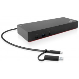 Lenovo 40AF0135EU replicatore di porte e docking station per laptop Cablato Nero