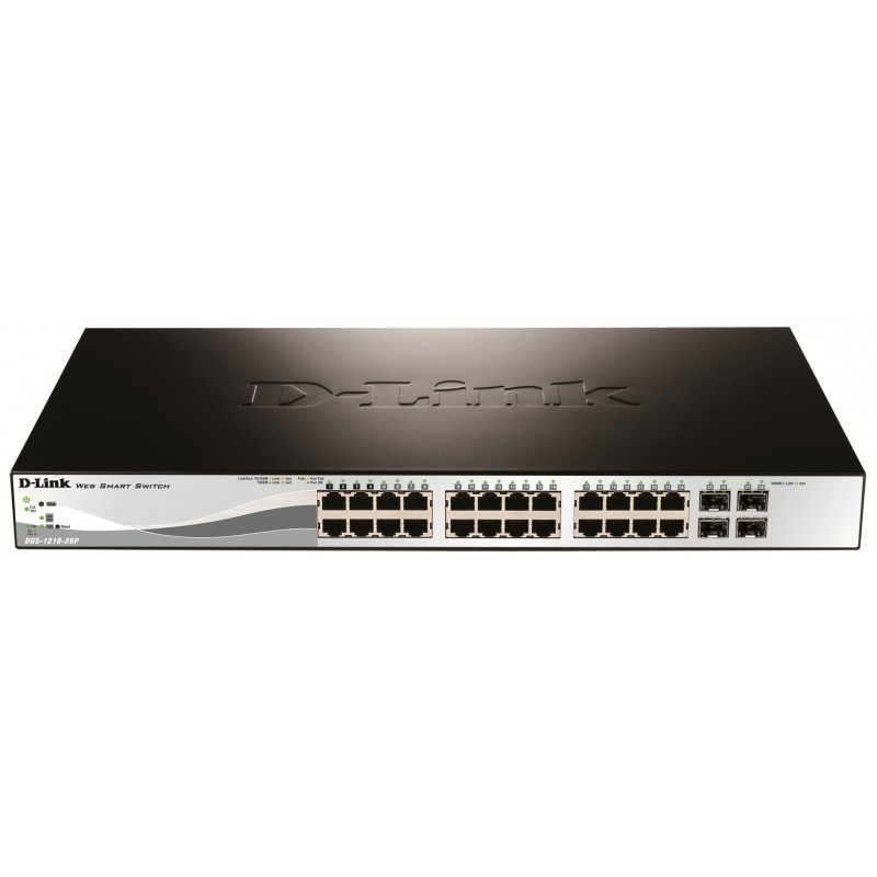 D-Link DGS-1210-28P switch di rete Gestito L2 Supporto Power over Ethernet (PoE) 1U