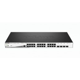 D-Link DGS-1210-28MP switch di rete Gestito L2 Gigabit Ethernet (10 100 1000) Supporto Power over Ethernet (PoE) 1U Nero, Grigio