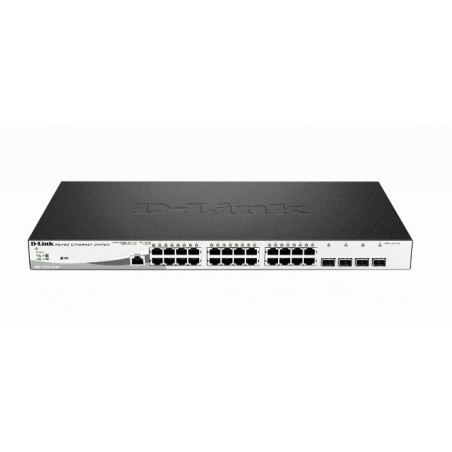 D-Link DGS-1210-28MP switch di rete Gestito L2 Gigabit Ethernet (10 100 1000) Supporto Power over Ethernet (PoE) 1U Nero, Grigio