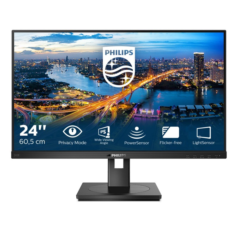 Philips B Line 242B1V 00 LED display 60,5 cm (23.8") 1920 x 1080 Pixel Full HD Nero
