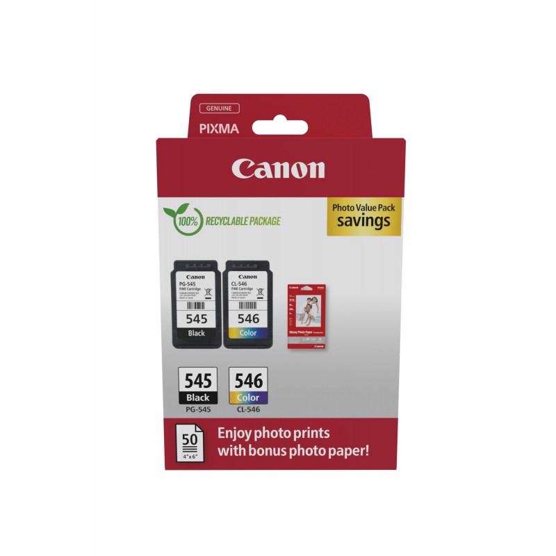 Canon 8287B008 cartuccia d'inchiostro 2 pz Originale Nero, Ciano, Magenta, Giallo Canon 8287B008 cartuccia d'inchiostro 2 pz Originale Nero, Ciano, Magenta, Giallo