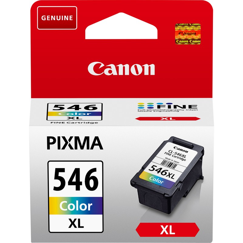 Canon Cartuccia d'inchiostro a colori a resa elevata CL-546 XL C M Y Canon Cartuccia d'inchiostro a colori a resa elevata CL-546 XL C M Y