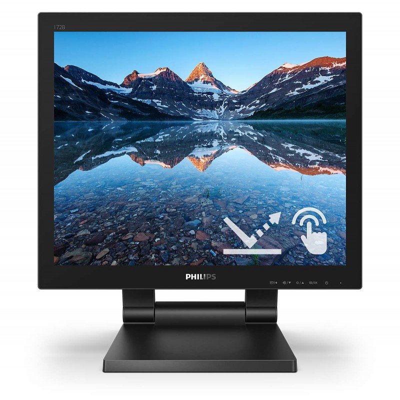 Philips 172B9TL Monitor PC 43,2 cm (17") 1280 x 1024 Pixel Full HD LCD Touch screen Nero