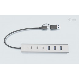 i-tec USB-C USB-A Charging Metal HUB 7 port (3x USB-C, 4x USB-A)
