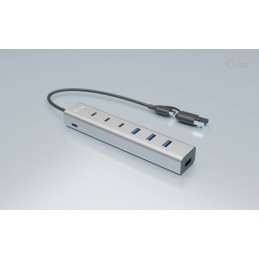i-tec USB-C USB-A Charging Metal HUB 7 port (3x USB-C, 4x USB-A)
