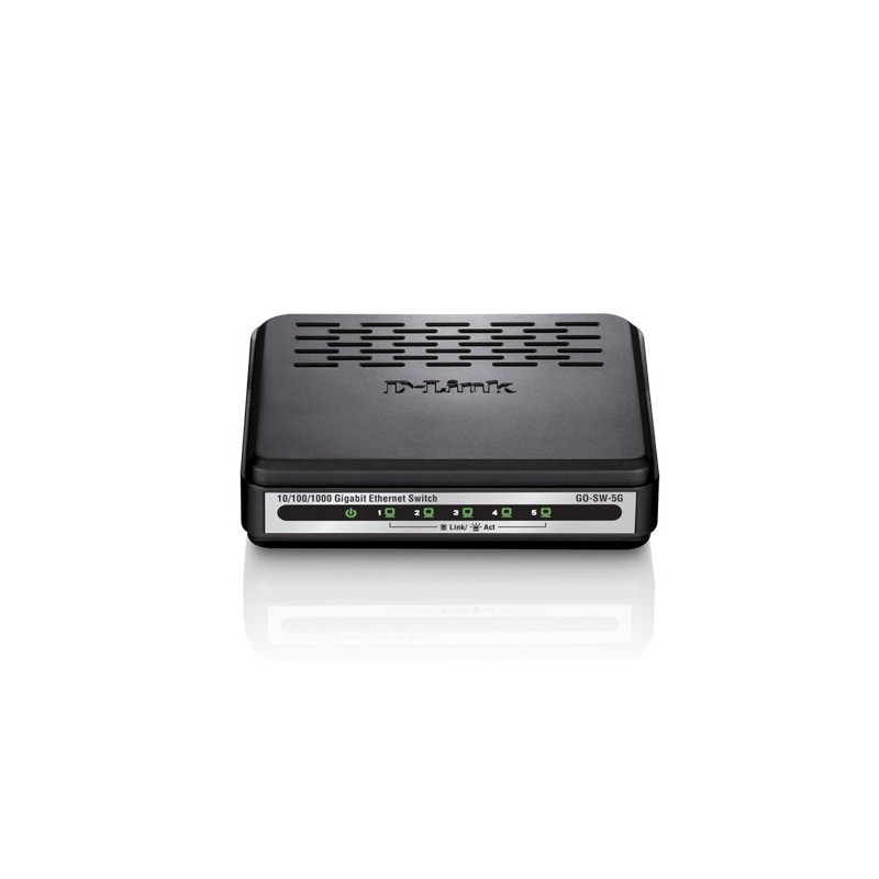 D-Link GO-SW-5G switch di rete Non gestito Nero