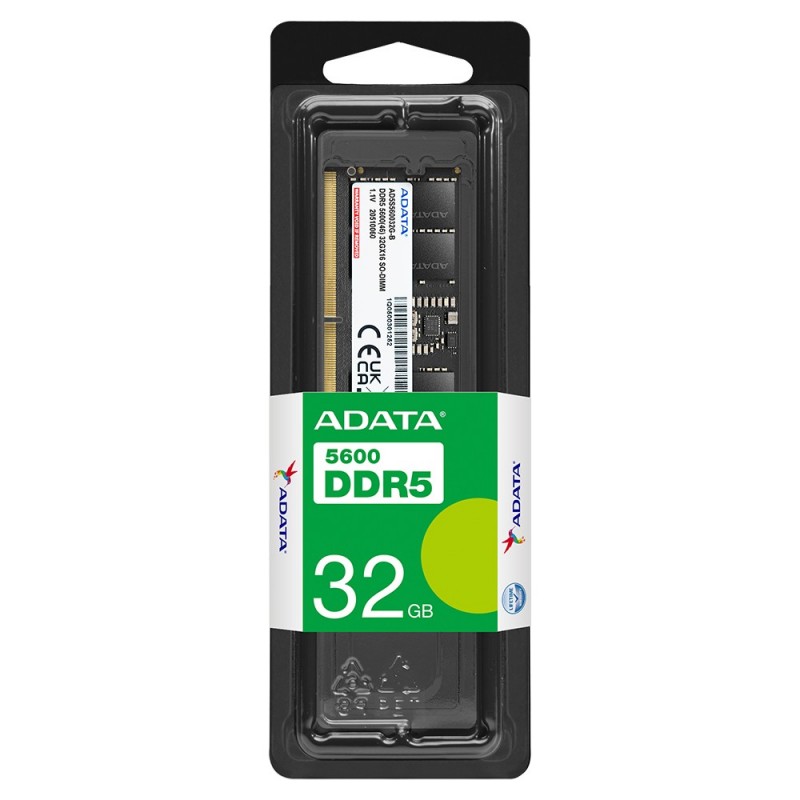 ADATA AD5U560032G-S memoria 32 GB 1 x 32 GB DDR5 5600 MHz ADATA AD5U560032G-S memoria 32 GB 1 x 32 GB DDR5 5600 MHz