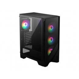 MSI MAG FORGE 120A AIRFLOW computer case Midi Tower Nero, Trasparente
