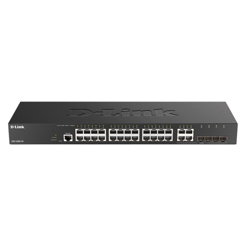 D-Link DGS-2000-28 switch di rete Gestito L2 L3 Gigabit Ethernet (10 100 1000) 1U Nero