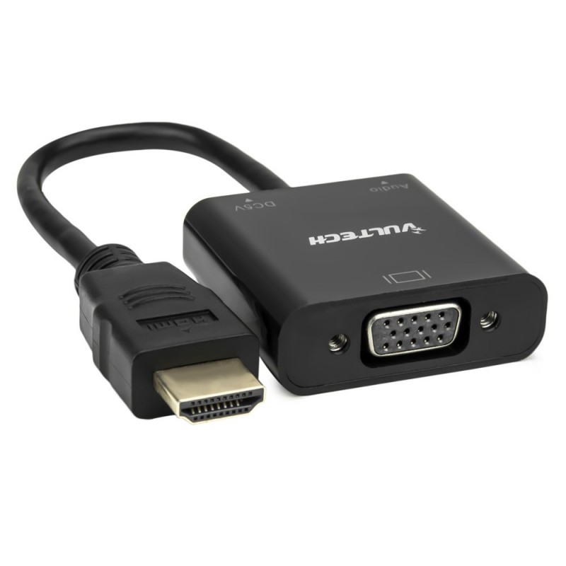 Vultech SN21707 cavo e adattatore video 1 m VGA (D-Sub) HDMI tipo A (Standard) Nero Vultech SN21707 cavo e adattatore video 1 m VGA (D-Sub) HDMI tipo A (Standard) Nero