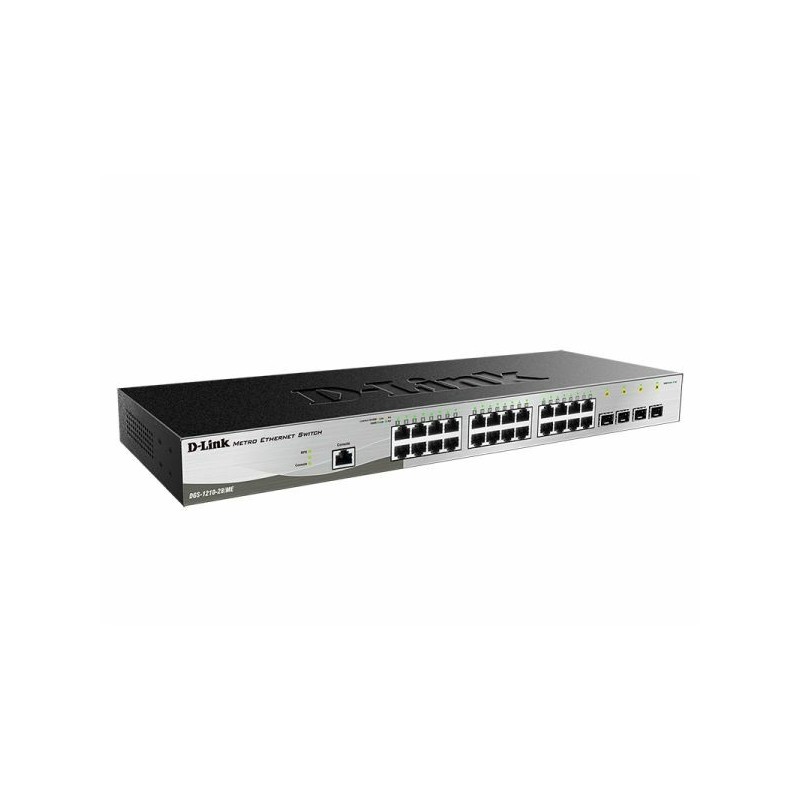 D-Link DGS-1210-28 ME E switch di rete Gestito L2+ Gigabit Ethernet (10 100 1000) 1U Nero, Grigio