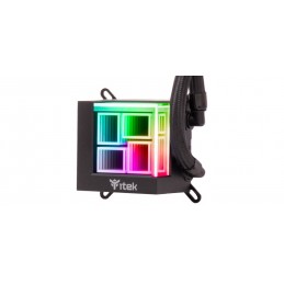 itek HYDRO CUBE 240B Processore Kit di raffreddamento a liquido 12 cm Nero 1 pz