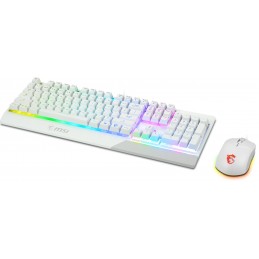 MSI Vigor GK30 Combo White tastiera Mouse incluso Gaming USB QWERTY Italiano Bianco