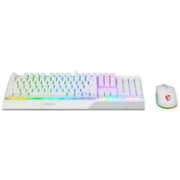 MSI Vigor GK30 Combo White tastiera Mouse incluso Gaming USB QWERTY Italiano Bianco
