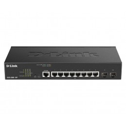 D-Link DGS-2000-10P switch di rete Gestito L2 L3 Gigabit Ethernet (10 100 1000) Supporto Power over Ethernet (PoE) 1U Nero