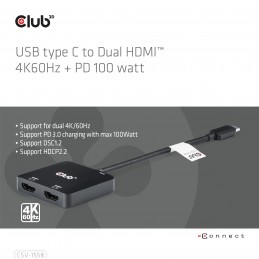 CLUB3D CSV-1558 ripartitore video