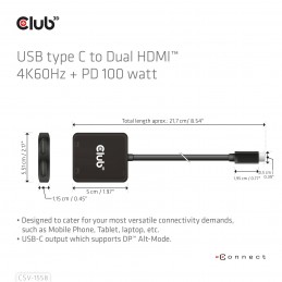 CLUB3D CSV-1558 ripartitore video
